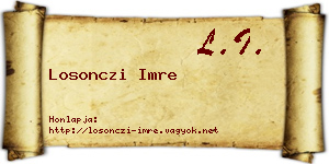 Losonczi Imre névjegykártya